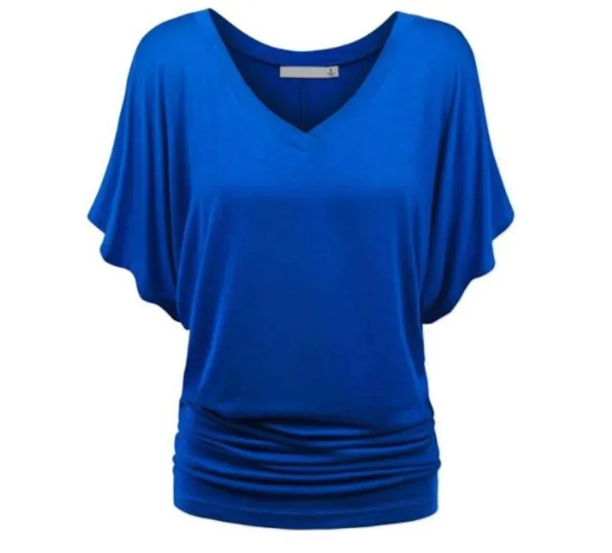 2023 Jaunu Gadījuma Brīvs T Krekls Sievietēm Vasarā Plats Īsām Piedurknēm Topi, T-Veida Modes Cietā T V Kakla Vintage Drēbes1