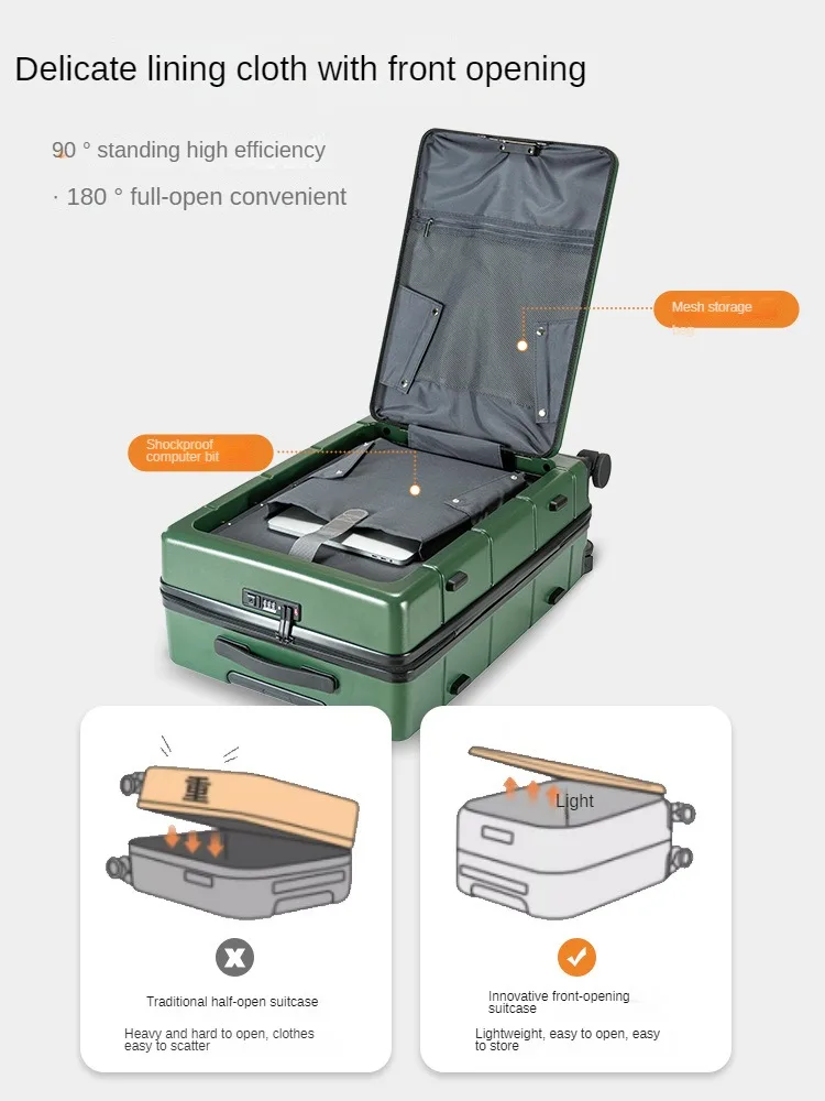 Uzlādējams bagāžas sviru push ceļa atvērums priekšpusē daudzfunkcionāls bagāžas nodalījumā2